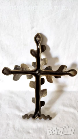 Кръст "Дърво на живота" от масивен бронз-за закачане на стена, снимка 3 - Антикварни и старинни предмети - 51033384