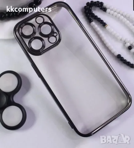 Калъф J-Case Shield Прозрачен Мат /Черна рамка/ за iPhone 16 6.1 Баркод : 3130859, снимка 1 - Калъфи, кейсове - 48139513