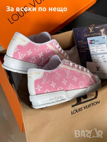 Louis Vuitton Дамски Розови Маратонки👟Дамски Спортни Обувки Код E1105, снимка 4 - Маратонки - 52658083