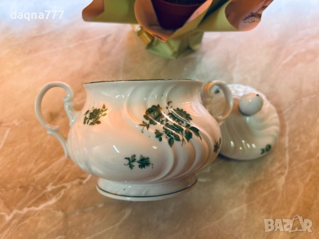 Vtg порцеланова захарница Thun, снимка 9 - Антикварни и старинни предмети - 53643902