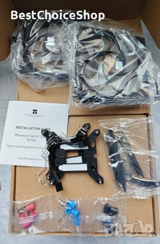 CPU Охладител Phantom Spirit 120 SE - 7 тръби, Двойни PWM вентилатори, AGHP Технология, снимка 4 - Други - 53517350