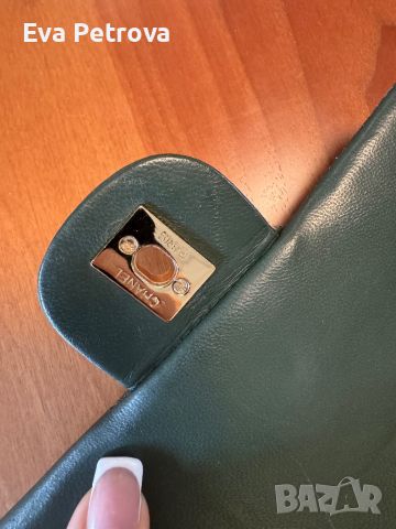 Chanel twist olive дамска мини чанта 20см., снимка 8 - Чанти - 46389706
