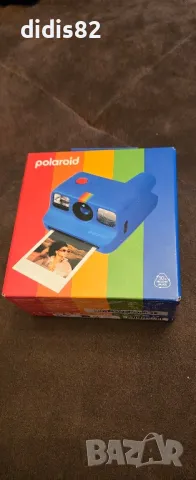 Комплект - Фотоапарат за моментни снимки Polaroid Go Generation 2, Blue и чантичка за снимки, снимка 2 - Фотоапарати - 49227978