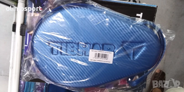 калъф за хилка за тенис на маса tibhar carbon нов червен,син карбонов с място за 1-2 хилки и топчета, снимка 6 - Тенис - 51180793