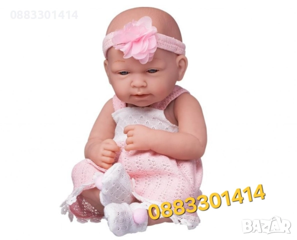 Кукла Junfa Pure Baby в розово 35см, снимка 2 - Кукли - 51481164