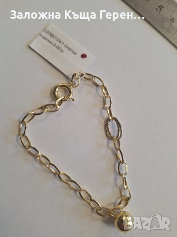 Златна гривна 3,02гр - НОВО, снимка 1