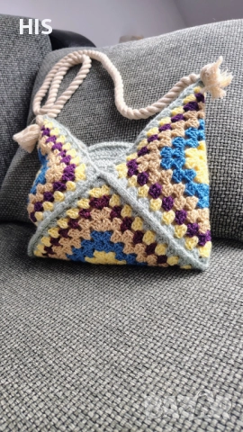 Дамски плетени чанти, ръчно изработени, модерна визия, снимка 15 - Чанти - 34899131