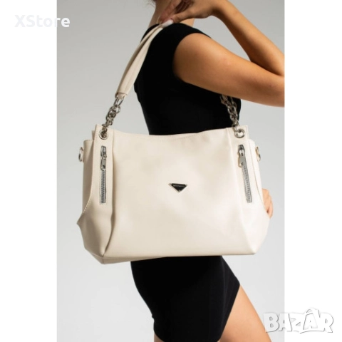 Елегантна дамска чанта през рамо. Размер: 23х33см, снимка 4 - Чанти - 52583483