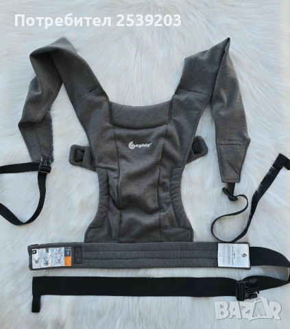 Ергономична раница Ergobaby - Embrace, Heather Grey, снимка 4 - Кенгура и ранички - 54240618