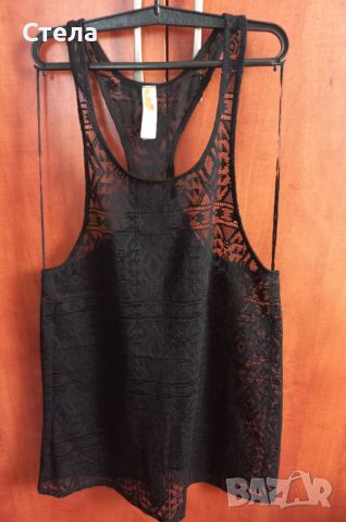 Плажен потник / рокля, черен, нов, снимка 1