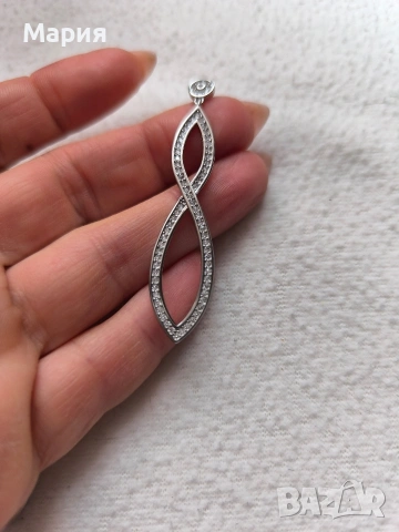 Уникални сребърни обеци 