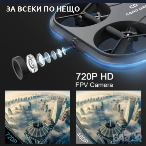 Мини дрон KAIDENG Card Drone K150 FPV RC - K150W, снимка 9 - Други стоки за дома - 48976877