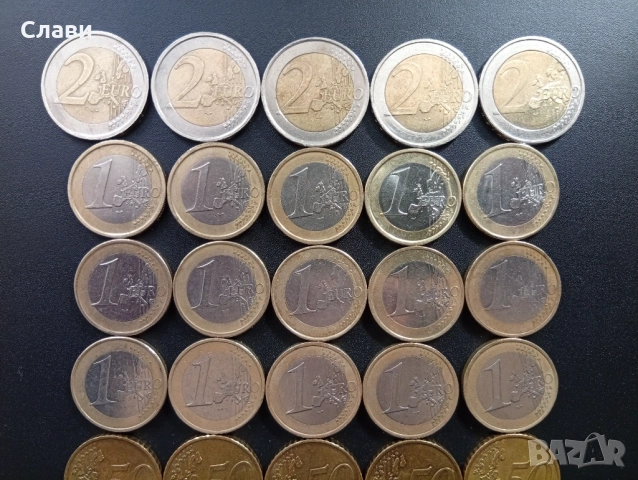 2 Евро/1 Евро/0.50 Цента/0.20 Цента/0.10 Цента/2 Euro/1 Euro, снимка 11 - Нумизматика и бонистика - 53980628