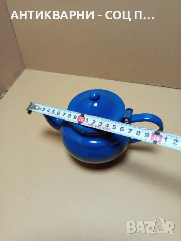 Соц Стар Мъничък Емайлиран Чайник, снимка 8 - Антикварни и старинни предмети - 50038389