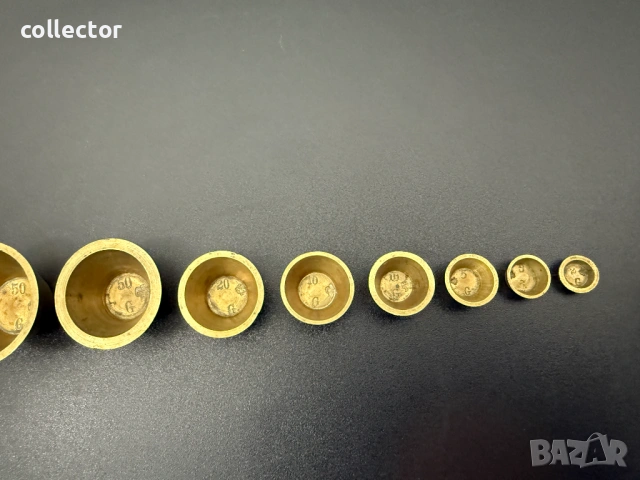 Комплект бронзови гнездови тежести. №7827, снимка 4 - Антикварни и старинни предмети - 53069711