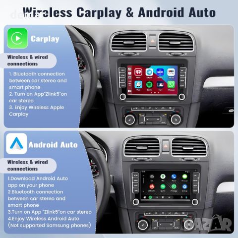 CAMECHO 1G+32G Android радио за кола, 7 инча сензорен екран за VW,Seat, снимка 3 - Аксесоари и консумативи - 46188830