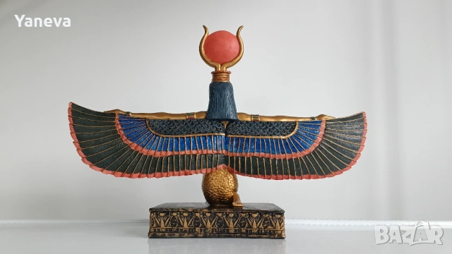 Изида, древноегипетска богиня  на майчинството , семейството покровителка на магията и лечението , снимка 4 - Статуетки - 53890461