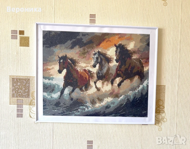 диамантен гоблен " Кони"