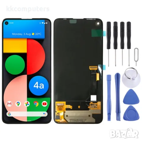 LCD Дисплей и Тъч Скрийн за Google Pixel 4a 5G GD1YQ G025I, снимка 1 - Резервни части за телефони - 47188871