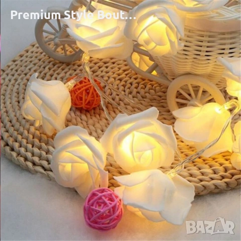 Декоративни интериорни LED лампички рози, снимка 2 - Декорация за дома - 53667022