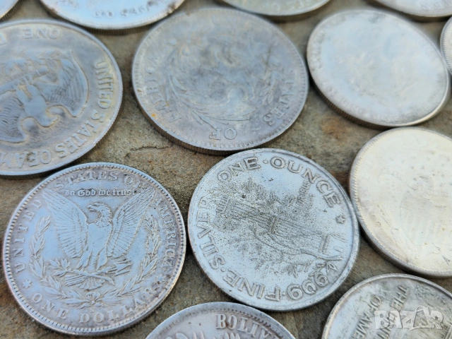 Реплика на Сребърни Американски Долари, снимка 13 - Нумизматика и бонистика - 53687557