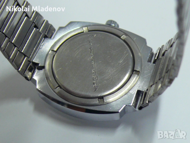 Съветски Полет/POLJOT Мъжки ръчен часовник, работещ! С дата, снимка 13 - Мъжки - 53067026