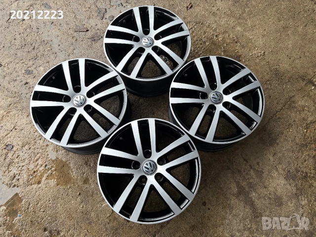 4 броя алуминиеви джанти за Vw Golf,Caddy,Touran,T-Roc 16, снимка 4 - Гуми и джанти - 53468978