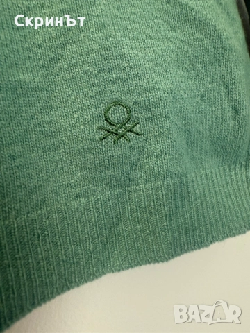 Benetton M, 100% вълна, Отлично състояние! , снимка 2 - Блузи с дълъг ръкав и пуловери - 42611817