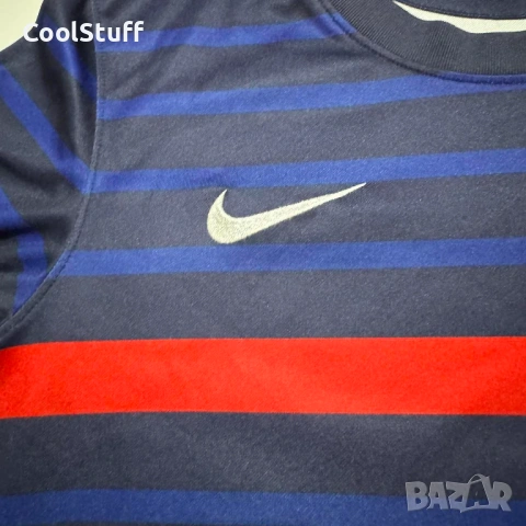 Футболна Тениска Nike France FFF 2020/22 Размер S, снимка 4 - Тениски - 53927630