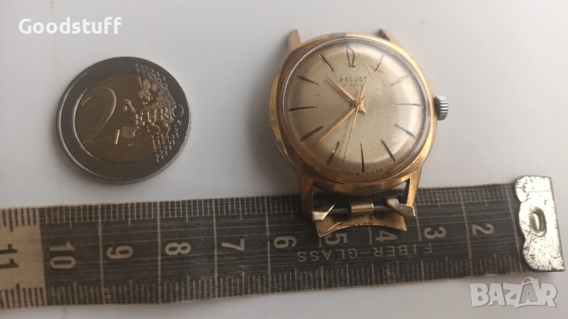 Часовник Poljot AU20M, 17 камъка, работещ мьжки , снимка 6 - Антикварни и старинни предмети - 53496930