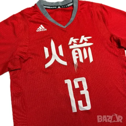 Мъжка тениска Adidas x James Harden x Houston Rockets | M , снимка 3 - Тениски - 49396314