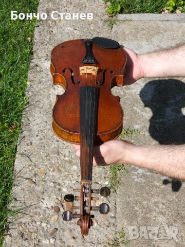стара цигулка, снимка 7 - Струнни инструменти - 46370797
