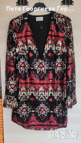 Официална рокля с пайети размер S 