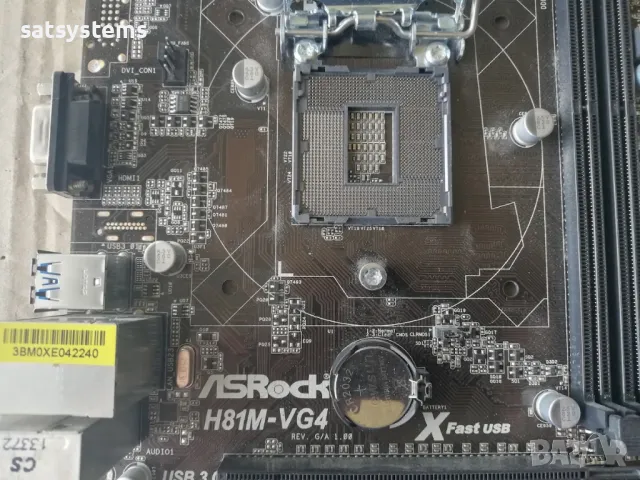 Дънна платка ASRock H81M-VG4 R2.0 Socket LGA1150, снимка 7 - Дънни платки - 47096901