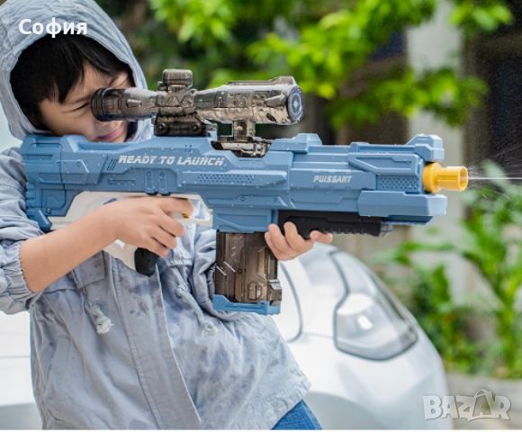 Акумулаторна водна пушка с оптика за деца и възрастни СТРЕЛБА  10 МЕТРА "", снимка 5 - Други - 46066984