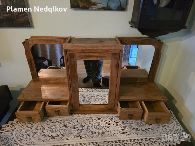 Стара българска етажерка. , снимка 7 - Антикварни и старинни предмети - 49621786