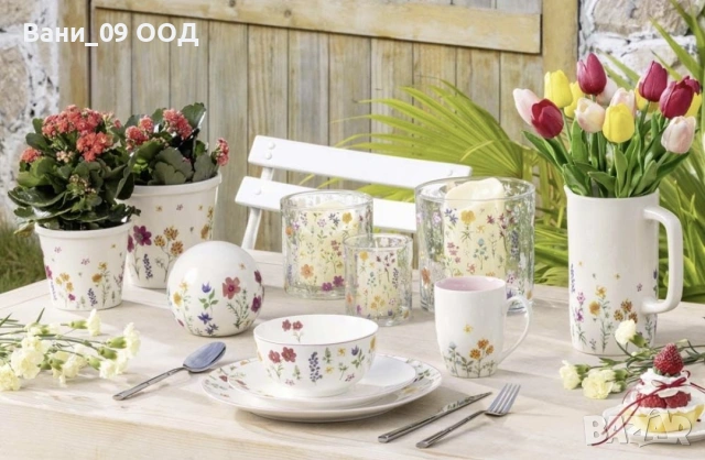 Комбиниран сервиз с флорални мотиви, снимка 3 - Сервизи - 53519558