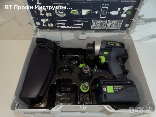 TOP Оферта 2023 Festool TDC 18/4 / 5.0 Ah - Четерискоростен винтоверт, снимка 2 - Други инструменти - 46678549