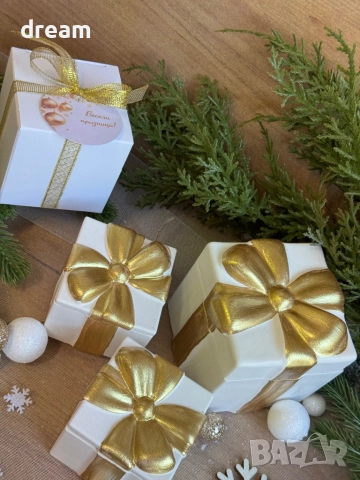 Коледни свещи “подарък”, снимка 5 - Декорация за дома - 52088472