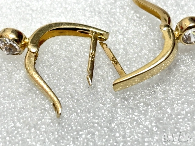 Златни Обеци-4,61 грама/14К (проба 585), снимка 11 - Обеци - 53645643