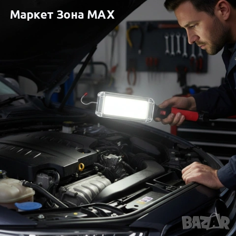 Мощна работна Led лампа ZJ-8859-B преносима с удължен заряд