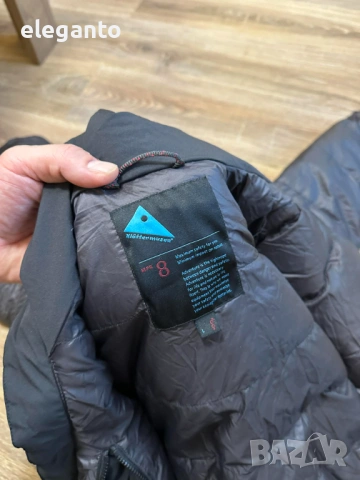 Висок клас мъжка пухенка Klättermusen Liv 2.0  800+cuin  Down Jacket Raven , L размер, снимка 10 - Якета - 53814261