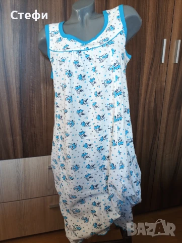 Дамска Нощница Крепон 50, снимка 2 - Нощници - 51187650