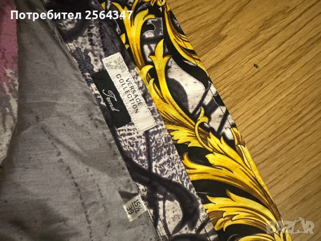 Versace Риза Оригинална, снимка 2 - Ризи - 53988807