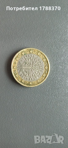 Монета  1  евро  колекционерска