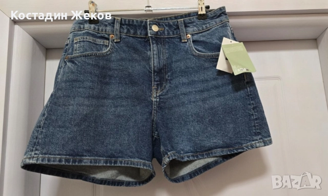Нови със етикет. Дамски оригинални къси панталонки дънкови. HENNES & MAURITZ. H& M