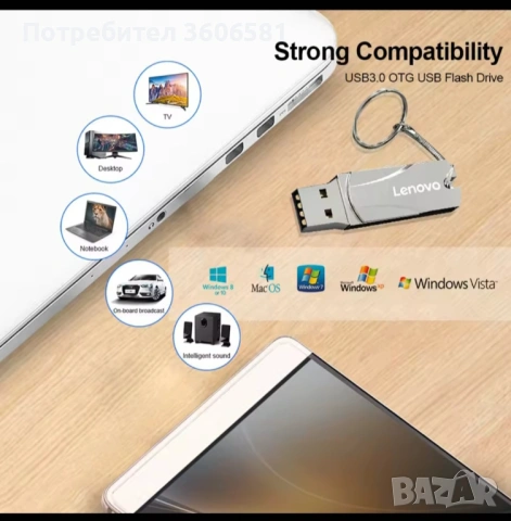 Мини високоскоростен Flash Drive 3.1 с 512GB(Флашка)за лаптоп/компютър, снимка 10 - Външни хард дискове - 40569612