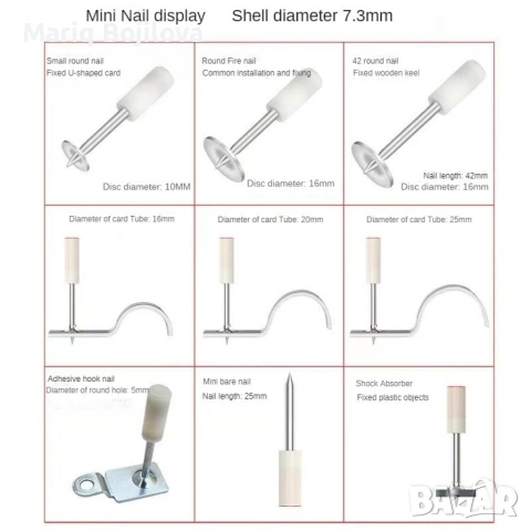 Ръчен пистолет за стоманени пирони пистолет за нитове инструмент за бетонна стена, снимка 17 - Други инструменти - 53638575