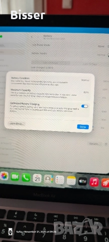 MacBook Air 13" M1 (2020) - Space Grey, 8GB RAM, 256GB SSD, снимка 6 - Лаптопи за дома - 52488507