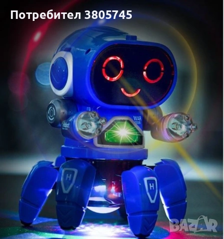 Танцуващ мини робот с LED светлини, снимка 9 - Електрически играчки - 53301283